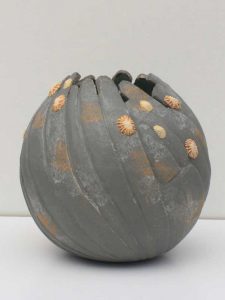 Granite Ball. Stoneware Ht. 9